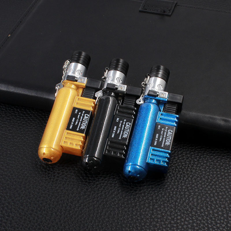 Mini Cigar Torch Lighter Windproof Stright Flame Butane Refillable Jet Lighters With Dust Cover
Mini Cigar Torch Lighter Windproof Stright Flame Butane Refillable Jet Lighters With Dust Cover