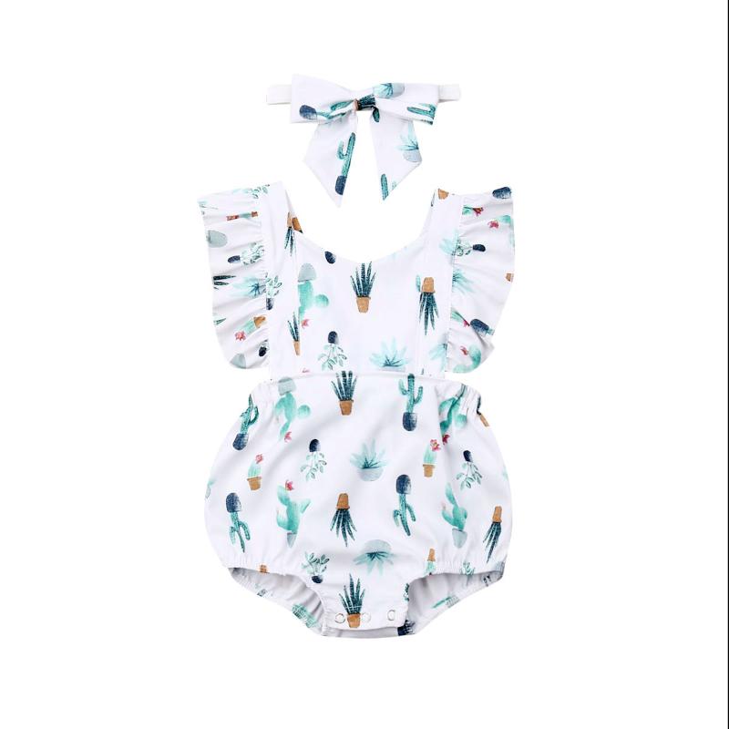 2020 Infant Toddelr Newborn Baby Girl Bodysuit Cactus Print Ruffle Sleeveless V-Neck Jumpsuit + Headband 2pieces Set 0-24M, As pic
2020 Infant Toddelr Newborn Baby Girl Bodysuit Cactus Print Ruffle Sleeveless V-Neck Jumpsuit + Headband 2pieces Set 0-24M, As pic