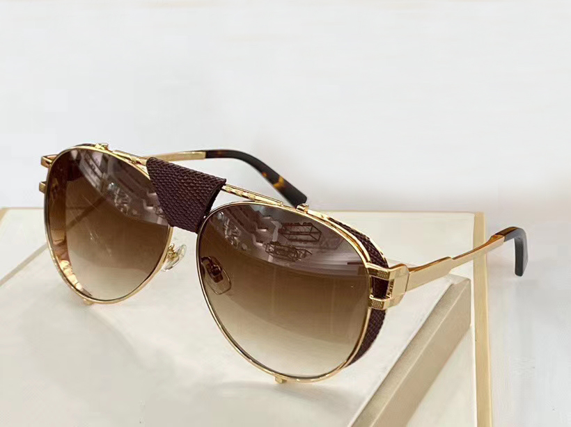 Men Pilot Sunglasses Gold Brown Gradient Lens 0981 with LEATHER Glasses Sun Fashion Sunglasses Shades Eye wear New with box
Men Pilot Sunglasses Gold Brown Gradient Lens 0981 with LEATHER Glasses Sun Fashion Sunglasses Shades Eye wear New with box