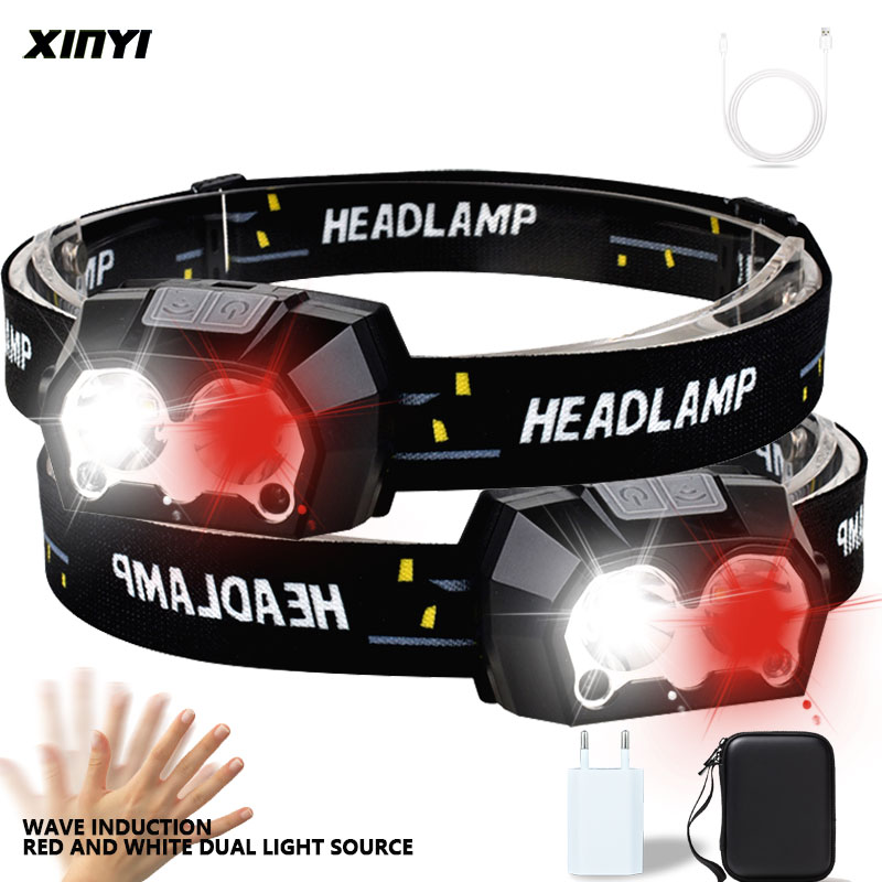 2020 8000LM USB rechargeable LED Headlamp Built-in Battery inductive sensor 4Mode LED Headlight for running, fishing
2020 8000LM USB rechargeable LED Headlamp Built-in Battery inductive sensor 4Mode LED Headlight for running, fishing