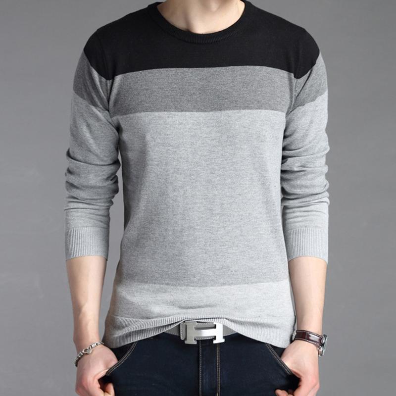 Casual Men's Sweater O-Neck Striped Slim Fit Knittwear Autumn Winter Mens Sweaters Pullovers Pullover Men Pull Homme SW21, Black
Casual Men's Sweater O-Neck Striped Slim Fit Knittwear Autumn Winter Mens Sweaters Pullovers Pullover Men Pull Homme SW21, Black