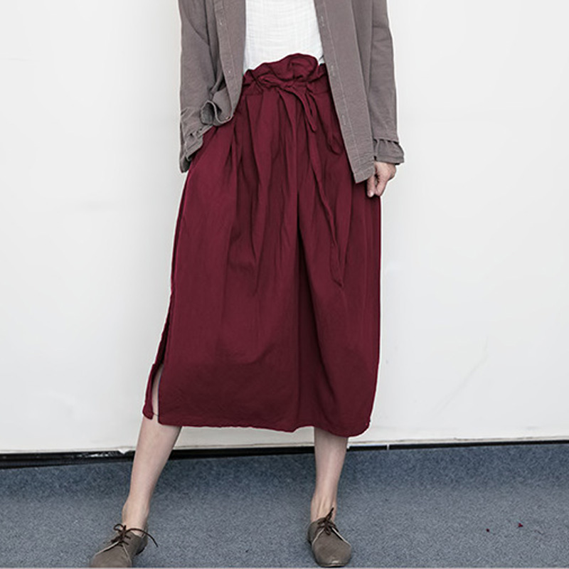 Johnature Autumn Fashion Vintage Solid Color Cotton Linen Female Half Skirt 2020 New Comfortable All-match Women Lace Up Skirt, Blue
Johnature Autumn Fashion Vintage Solid Color Cotton Linen Female Half Skirt 2020 New Comfortable All-match Women Lace Up Skirt, Blue