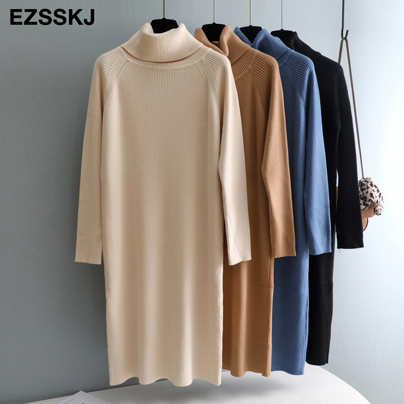 2020 OVERSIZE autumn winter midi sweater dress women staight knit dress highneck female chic sweater loose warm, Beige
2020 OVERSIZE autumn winter midi sweater dress women staight knit dress highneck female chic sweater loose warm, Beige