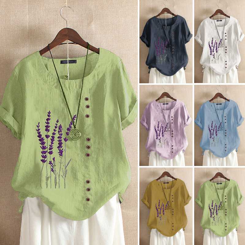 Fashion Embroidery Tops Women' Summer Blouse 2020 ZANZEA Casual Short Sleeve Tee Shirts Female O Neck Blusas Plus Size Tunic, Blue
Fashion Embroidery Tops Women' Summer Blouse 2020 ZANZEA Casual Short Sleeve Tee Shirts Female O Neck Blusas Plus Size Tunic, Blue