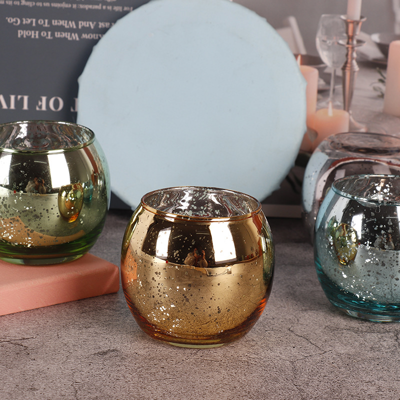 8x7cm electroplated broken silver multicolor spherical candle empty cup candlestick home decoration for DIY scented candles
8x7cm electroplated broken silver multicolor spherical candle empty cup candlestick home decoration for DIY scented candles