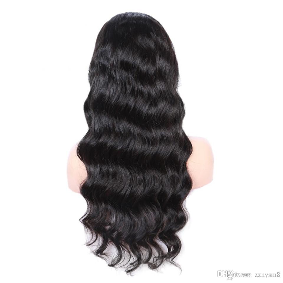 Malaysian Body Wave HD Transparent Lace Frontal Wigs Human Hair Wigs For Black Women 13X6 Lace Front Wig Pre Plucked Remy Hair6254