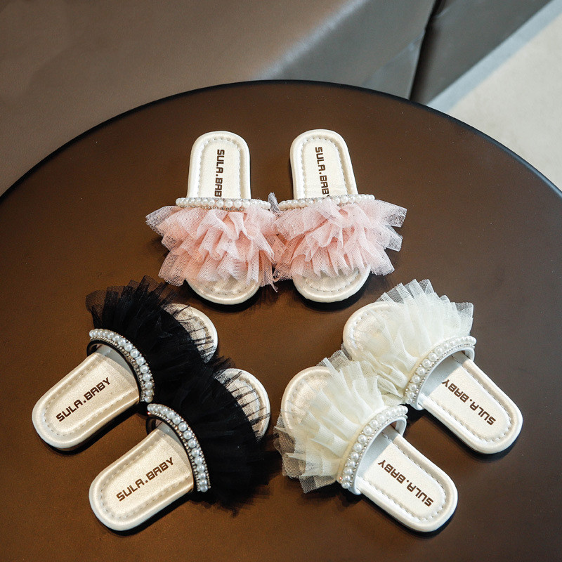 Casual Summer Kids Slippers For Girl Lace Pearl Fashion Children Slippers Korean Style Baby Girl Casual Shoes Footwear, Pink
Casual Summer Kids Slippers For Girl Lace Pearl Fashion Children Slippers Korean Style Baby Girl Casual Shoes Footwear, Pink