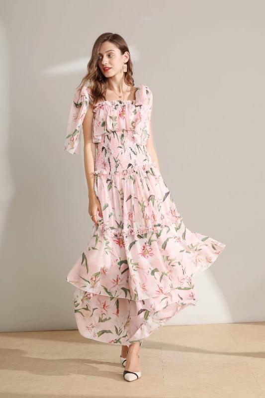 2020 Summer New Amazing Lily Printed Spaghetti Strap Long Dress Women' Dress 200514MM01, As pic
2020 Summer New Amazing Lily Printed Spaghetti Strap Long Dress Women' Dress 200514MM01, As pic