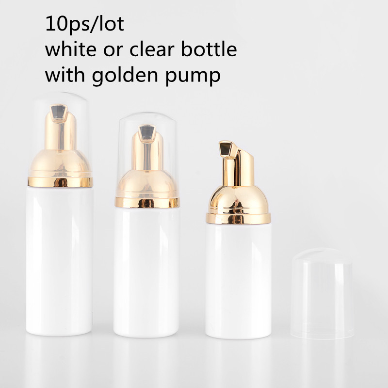 10ps 30 60ml Plastic Foamer Pump Bottle Refillable Empty Cosmetic Bottle liquid Soap Dispenser Foam with golden foamer
10ps 30 60ml Plastic Foamer Pump Bottle Refillable Empty Cosmetic Bottle liquid Soap Dispenser Foam with golden foamer