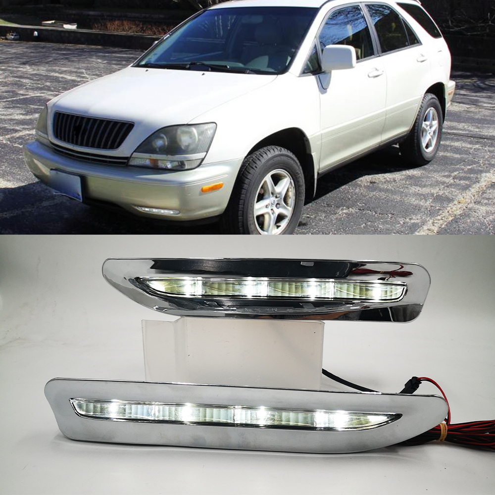 1 Pair LED Daytime Running Light Car Accessories Waterproof DRL Fog Lamp Decoration For Lexus RX300 RX330 RX350 1998 1999 2000
1 Pair LED Daytime Running Light Car Accessories Waterproof DRL Fog Lamp Decoration For Lexus RX300 RX330 RX350 1998 1999 2000