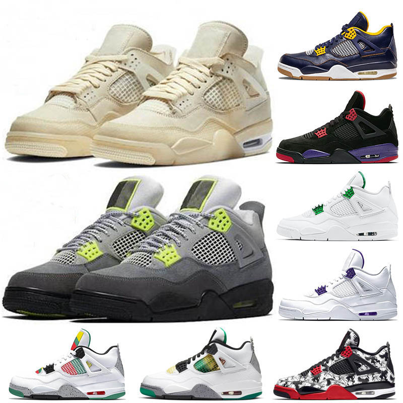 2020 Jumpman 4s Basketball Shoes White Sail Denim Black White Game Royal Men Athletic Sneakers SE Neon Metallic Purple Trainers, 15
2020 Jumpman 4s Basketball Shoes White Sail Denim Black White Game Royal Men Athletic Sneakers SE Neon Metallic Purple Trainers, 15