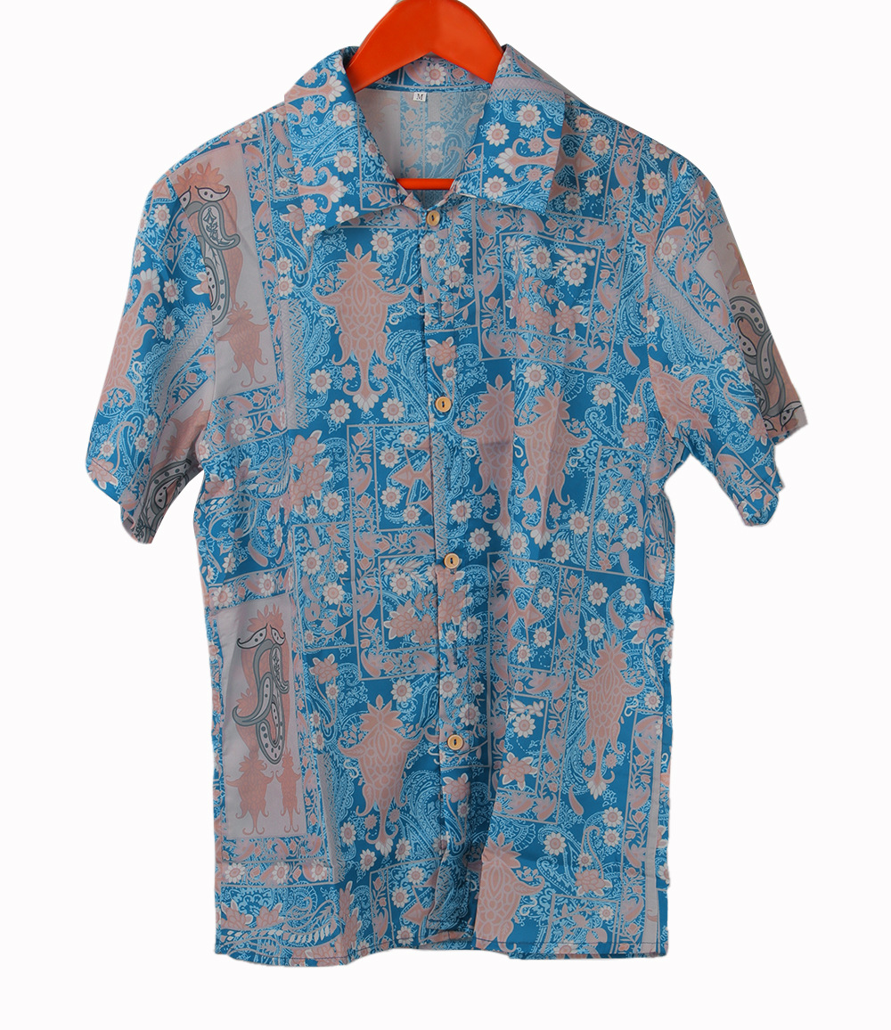 Mens Shirts Fashion Casual Summer Hawaii Casual Beach Short Sleeve Printing Shirt Short Sleeve Shirts S-XXL