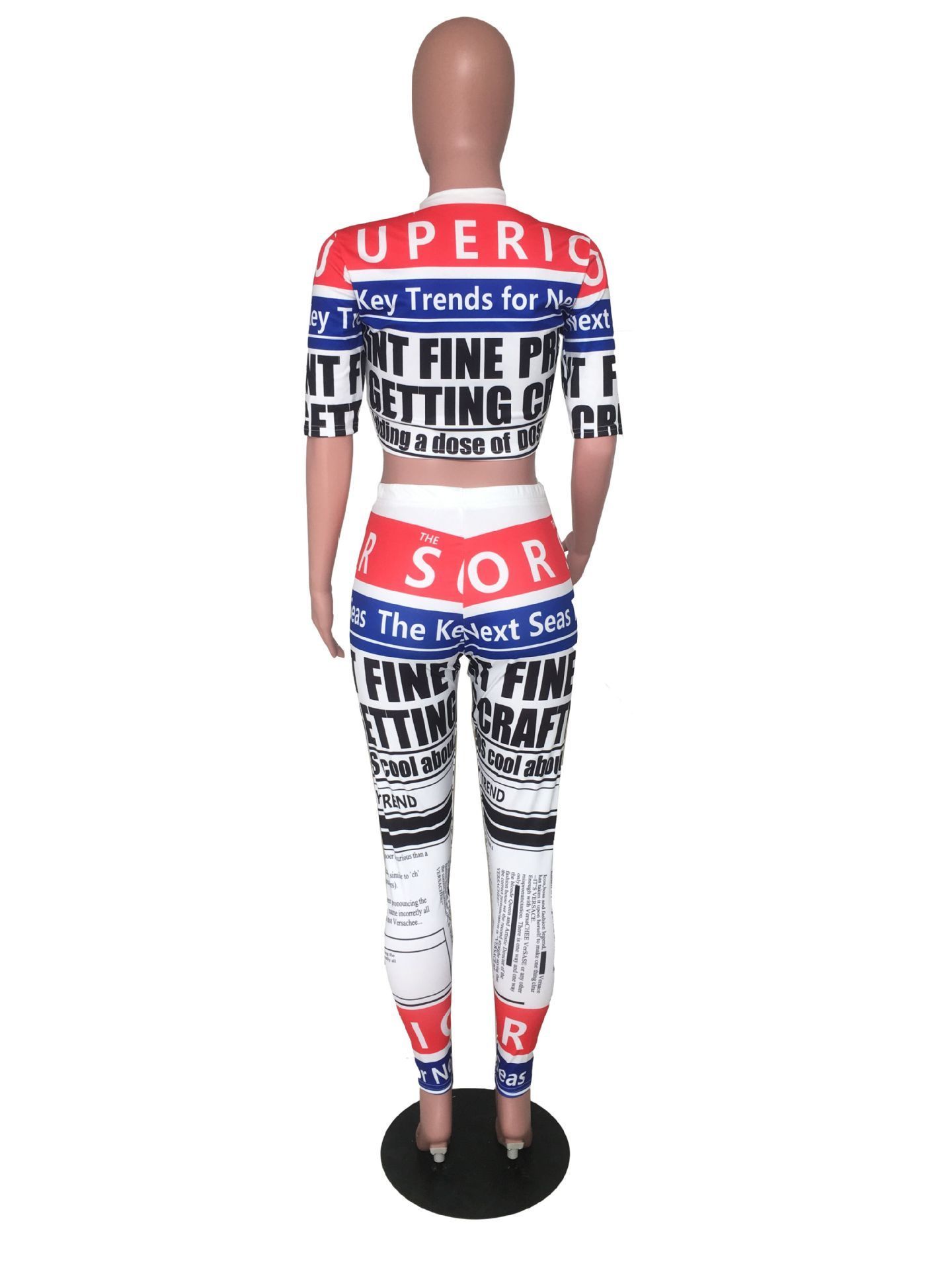 Plus Size Summer Two Piece Set Crop Top And Pants 2 Piece Set Women Club Outfits Matching Sets A8111 T200603