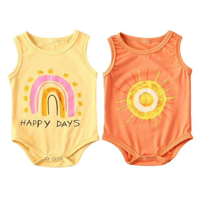 0-18M Infant Baby Girls Boys Jumpsuits Letter Print Sleeveless Cotton Bodysuits Outfits
0-18M Infant Baby Girls Boys Jumpsuits Letter Print Sleeveless Cotton Bodysuits Outfits