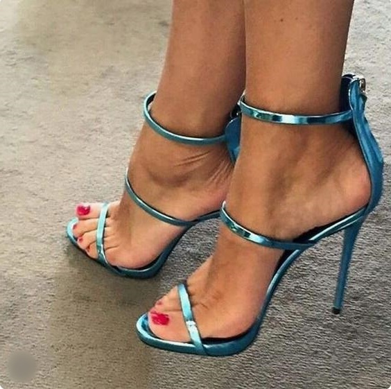 Classical Style 3 Straps Thin Heels Simple Summer Sandals Lady Blue Patent Leather Stiletto Heels Party Shoes Gladiator Sandals, As picture
Classical Style 3 Straps Thin Heels Simple Summer Sandals Lady Blue Patent Leather Stiletto Heels Party Shoes Gladiator Sandals, As picture