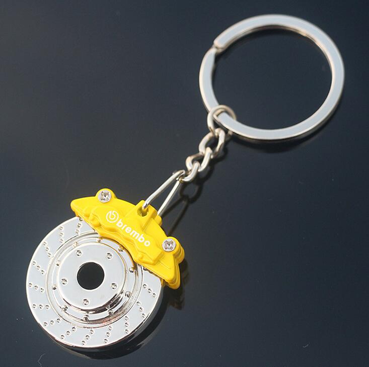 DHL epacket free shipping Creative gift brake disc wheel caliper metal keychain DMKR102 mix order key chain Keychain Key Rings