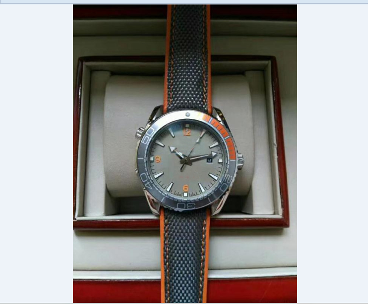 high quality men's 43MM watch automatic mechanical movement black gray strap fashion luxury wriwatch
high quality men's 43MM watch automatic mechanical movement black gray strap fashion luxury wriwatch