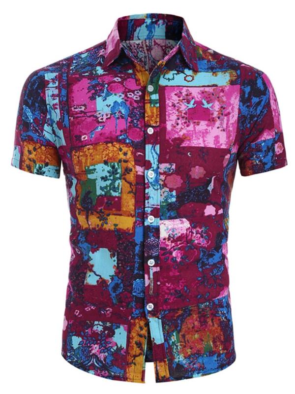 Summer Men short Sleeve Cotton Linen Floral Print Shirt summer Shirts Men Button Lapels Male Multicolor Large Size S-5XL, White yellow
Summer Men short Sleeve Cotton Linen Floral Print Shirt summer Shirts Men Button Lapels Male Multicolor Large Size S-5XL, White yellow