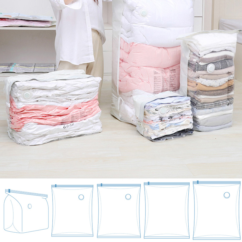 Free Pumping Vacuum Compressed Bag High Capacity Transparent Thick Vacuum Bag For Clothes Space Saving Wardrobe Organizer
Free Pumping Vacuum Compressed Bag High Capacity Transparent Thick Vacuum Bag For Clothes Space Saving Wardrobe Organizer