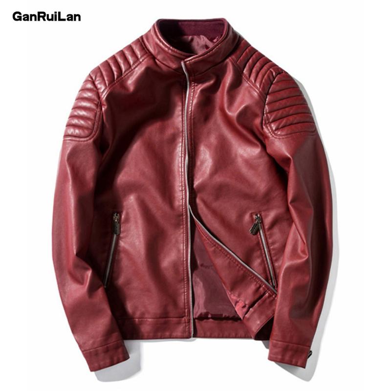 2020 New Leather Jacket Mens Clothing Winter Plus Velvet Warm Locomotive Jacket Men Casual Fashion Punk Men Fur Coat B0151, Red color
2020 New Leather Jacket Mens Clothing Winter Plus Velvet Warm Locomotive Jacket Men Casual Fashion Punk Men Fur Coat B0151, Red color