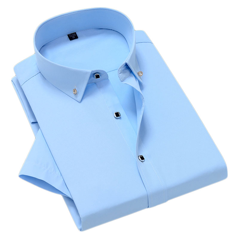 Men's Short Sleeve Shirt Summer New Button-Down Collar Soft Formal Dress Shirt Social Blue White Fashion Business Casual, 1906
Men's Short Sleeve Shirt Summer New Button-Down Collar Soft Formal Dress Shirt Social Blue White Fashion Business Casual, 1906