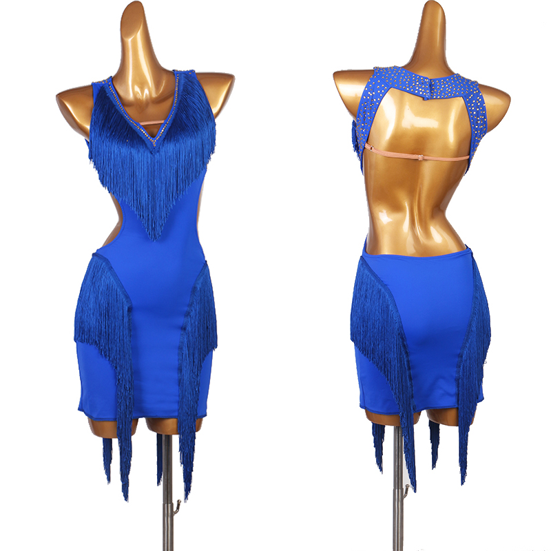 Red blue Latin Dance Dresses Women's Performance Spandex Tassel Sleeveless Natural Dress
Red blue Latin Dance Dresses Women's Performance Spandex Tassel Sleeveless Natural Dress