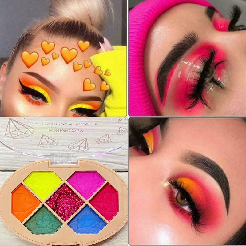 7 Colors Matte Shimmer Eyeshadow Palette Neon Pigment Long Lasting Makeup Palette Neon Eye Shadow Pallete Cosmetics
7 Colors Matte Shimmer Eyeshadow Palette Neon Pigment Long Lasting Makeup Palette Neon Eye Shadow Pallete Cosmetics