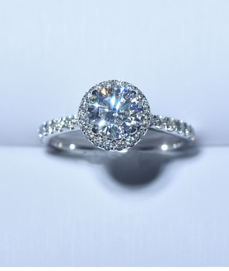 US Size 4-10 Stunning Luxury Jewelry Real 100% 925 Sterling Silver 8MM Round Cut White Topaz CZ Diamond Gemstones Women Wedding Band Ring
