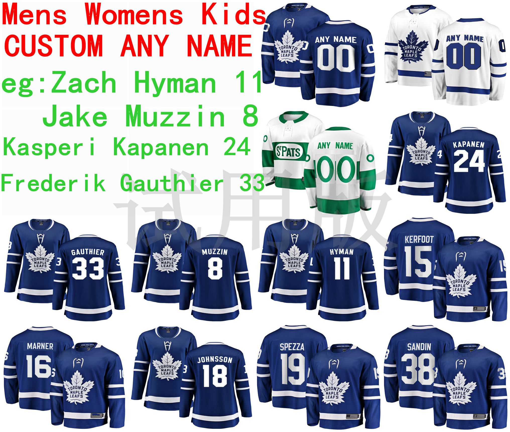 Toronto Maple Leafs Jersey Zach Hyman Jersey Jake Muzzin Kasperi Kapanen Frederik Gauthier Men Blue White Hockey Jerseys Custom Stitched, Black;red
Toronto Maple Leafs Jersey Zach Hyman Jersey Jake Muzzin Kasperi Kapanen Frederik Gauthier Men Blue White Hockey Jerseys Custom Stitched, Black;red