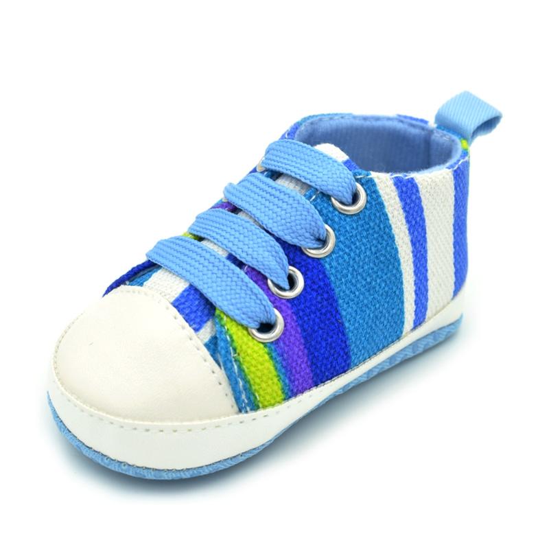 Baby Shoes First Walkers Rainbow canvas soft toddler shoes newborn baby girl boy zapatos recien nacido, Blue
Baby Shoes First Walkers Rainbow canvas soft toddler shoes newborn baby girl boy zapatos recien nacido, Blue