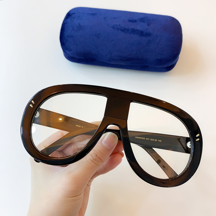 2020 Newstyle Hotsale GG0678 Fashion Bigrim Pilot Plank Sunglasses Frame For Men Women for Prescription Lens Fullset packing high quality
