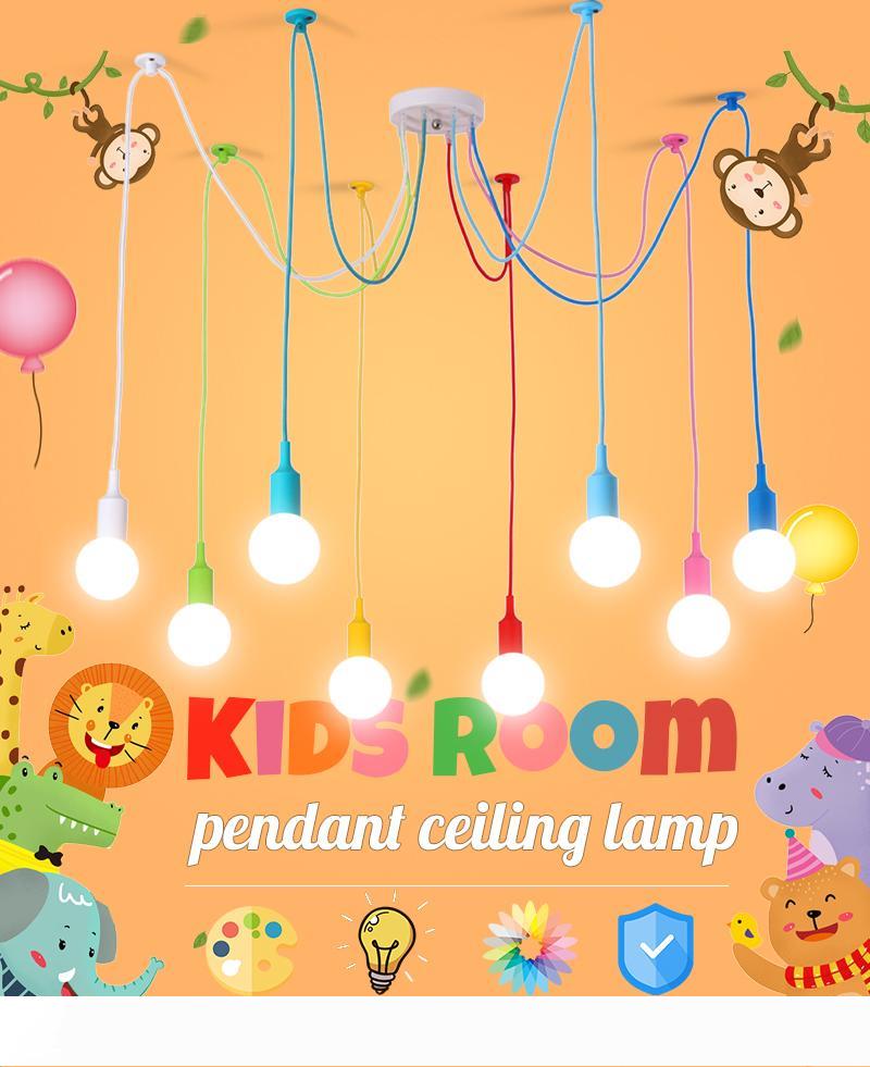 4 6 8 10 12 Heads Modern Colorful Pendant Lights DIY Ceiling Lamp Wires for Kids Room Bedroom Cafe Art Hanging Light Fixture
4 6 8 10 12 Heads Modern Colorful Pendant Lights DIY Ceiling Lamp Wires for Kids Room Bedroom Cafe Art Hanging Light Fixture