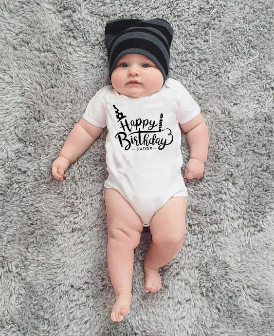Happy Birthday Daddy Baby Boys Girls Unisex Bodysuits 100% Cotton Happy Bithday Daddy Cute Baby Party Present Wear Fashion, Null-srpwh-
Happy Birthday Daddy Baby Boys Girls Unisex Bodysuits 100% Cotton Happy Bithday Daddy Cute Baby Party Present Wear Fashion, Null-srpwh-