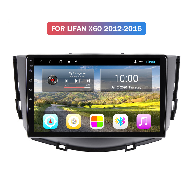 Android Car Dvd Double Din Dashboard Radio Video Multimedia Head Unit For LIFAN X60 2012-2016