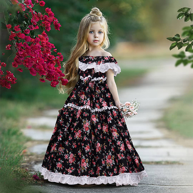 EACHIN Girls Dresses Summer American-Style Princess Dress Flower Long Dresses Baby Girls Children's Lace Birthday Party Dress, Black
EACHIN Girls Dresses Summer American-Style Princess Dress Flower Long Dresses Baby Girls Children's Lace Birthday Party Dress, Black