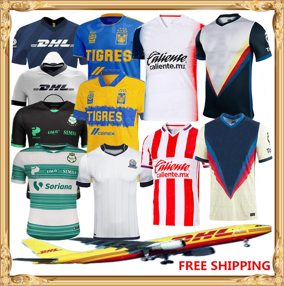 DHL Free shipping 2020 2021 Club America soccer Jersey 20 21 Monterrey Chivas Tigres UANL Laguna UNAM football shirt Size can be mixed batc, White
DHL Free shipping 2020 2021 Club America soccer Jersey 20 21 Monterrey Chivas Tigres UANL Laguna UNAM football shirt Size can be mixed batc, White