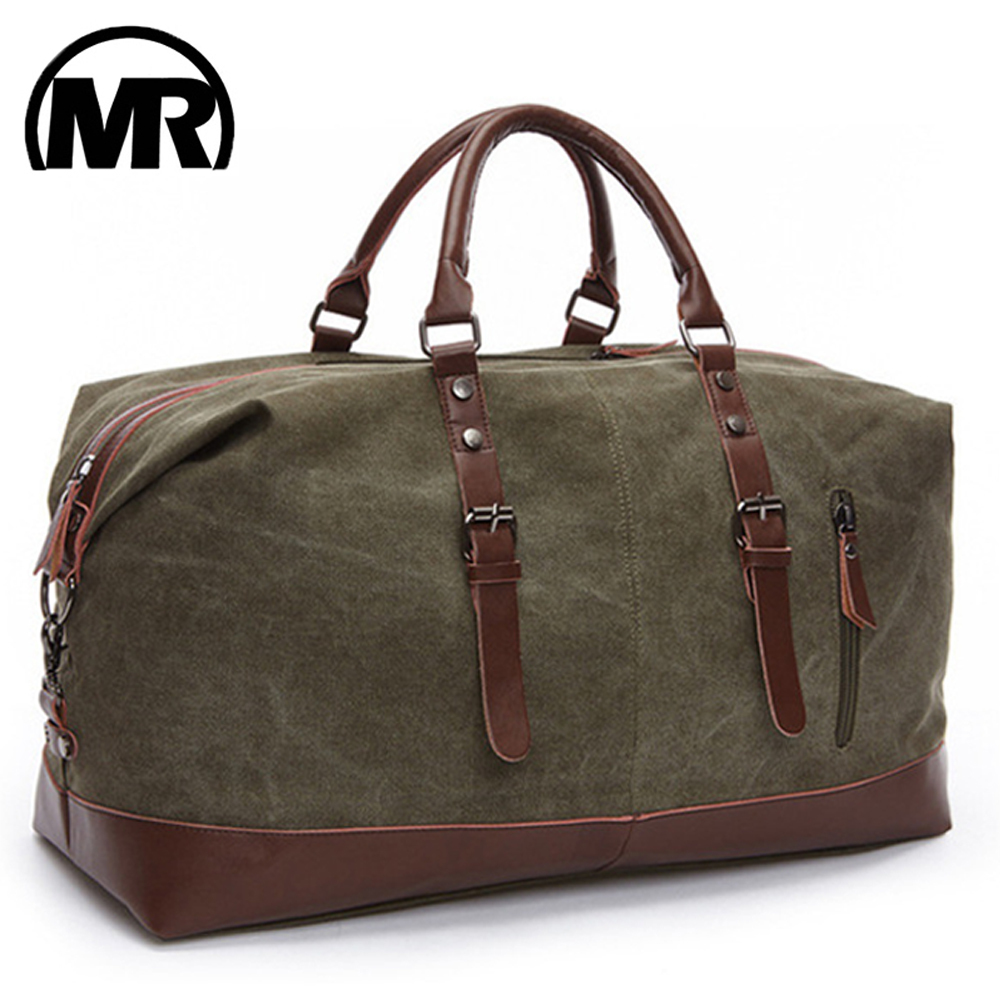 MARKROYAL Fashion Canvas Travel Bag Leather Large Capacity Vintage Luggage Bags Casual Vintage Simple Tote Bag Dropshipping CX200718