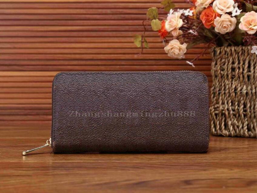Single zipper Wallet Women Wallet Purse clutch bag High Quality Men Long Wallet Lady wallets Card holder With Box