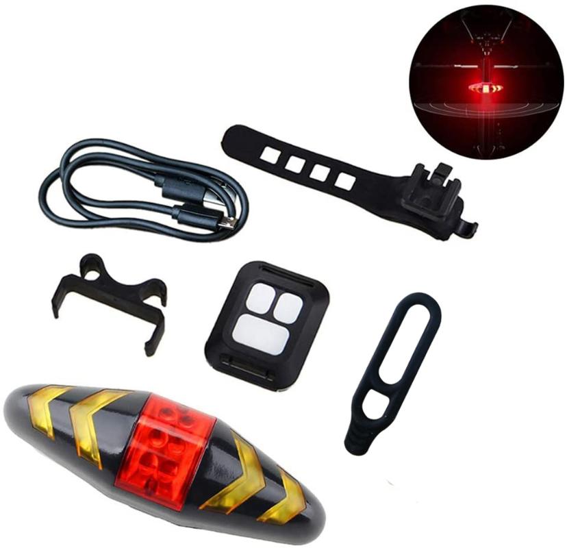 Rechargeable Bike Tail Light LED Bike Rear Turn Signal Lights with Wireless Remote Control Waterproof Cycling Warning Light
Rechargeable Bike Tail Light LED Bike Rear Turn Signal Lights with Wireless Remote Control Waterproof Cycling Warning Light