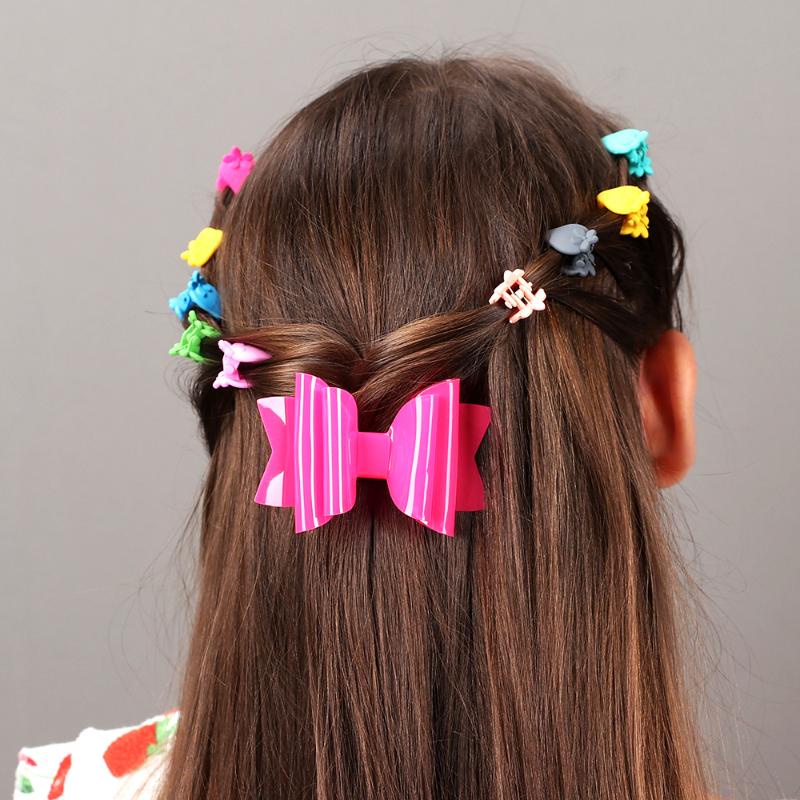 Cheer Bows 3" Chunky Jelly Bows Waterproof Hair Clip for Girl Summer Hairpin Candy Color Hairgrip Baby Kids Hair Accessories