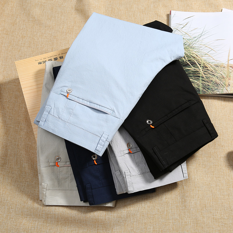Summer 2020 new Men's business casual thin pants Men's solid color classic medium straight trousers 5 color options, Sky blue
Summer 2020 new Men's business casual thin pants Men's solid color classic medium straight trousers 5 color options, Sky blue