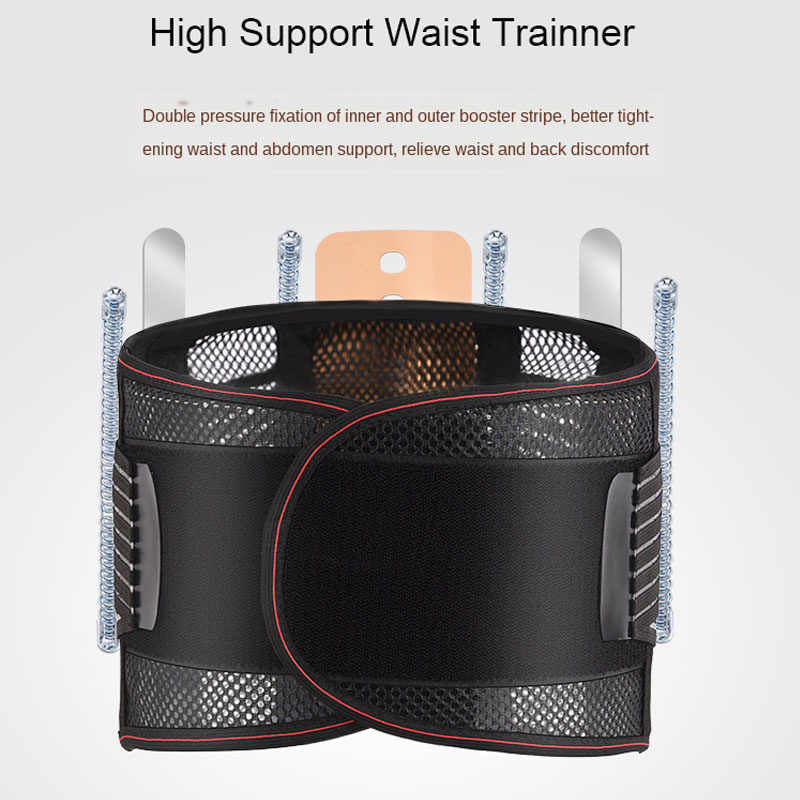 Breathable Self-heating Belt Straps Steel Bonded Spring Waist Trainer Faja Sports Body Shaper Workout Fitness Lumbar Support, Black
Breathable Self-heating Belt Straps Steel Bonded Spring Waist Trainer Faja Sports Body Shaper Workout Fitness Lumbar Support, Black