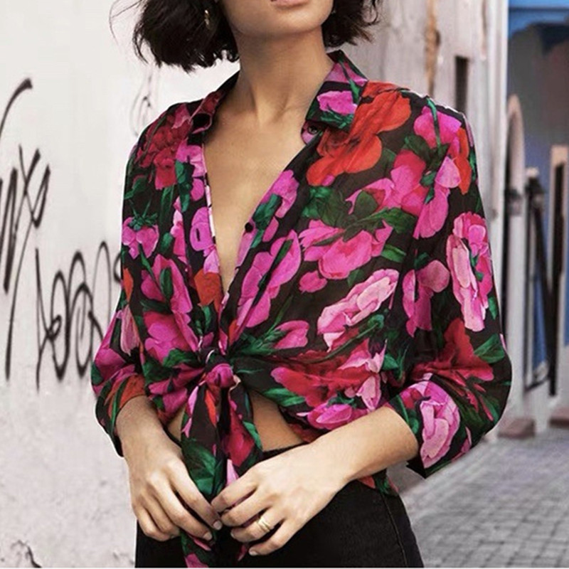 2020 New Summer Women' Blouse Floral Print Single-breasted Loose Lady Shirt and Top, Flowers blouse
2020 New Summer Women' Blouse Floral Print Single-breasted Loose Lady Shirt and Top, Flowers blouse