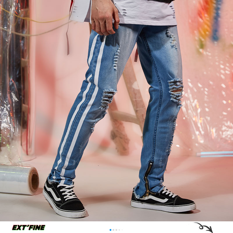 ExtFination | Man Side Striped Slim Fit Jeans Mans 2020 Summer Fashion Ripped Denim Harem Pants Male Couple Pencil Pants Clothes, Darkblue
ExtFination | Man Side Striped Slim Fit Jeans Mans 2020 Summer Fashion Ripped Denim Harem Pants Male Couple Pencil Pants Clothes, Darkblue