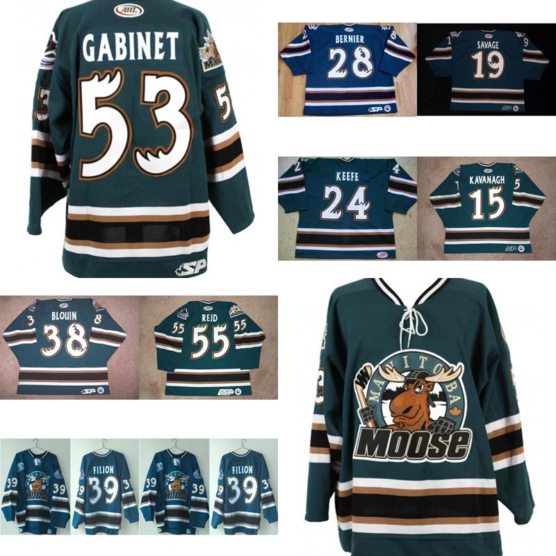 2017 New AHL Mens Womens Kids Manitoba Moose 24 Keefe 15 Pat Kavanagh 19 Savage 100% Embroidery Custom Ice Hockey Jerseys Goalit Cut, Black;red
2017 New AHL Mens Womens Kids Manitoba Moose 24 Keefe 15 Pat Kavanagh 19 Savage 100% Embroidery Custom Ice Hockey Jerseys Goalit Cut, Black;red