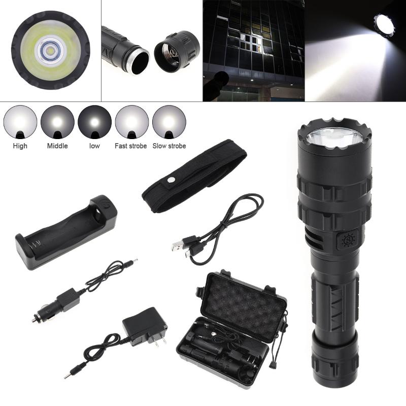 8000 Lumens L2 LED Tactical Set Ultra Bright USB Waterproof Scout Light Hunting Light 5 Modes by 1 x 18650 Battery
8000 Lumens L2 LED Tactical Set Ultra Bright USB Waterproof Scout Light Hunting Light 5 Modes by 1 x 18650 Battery