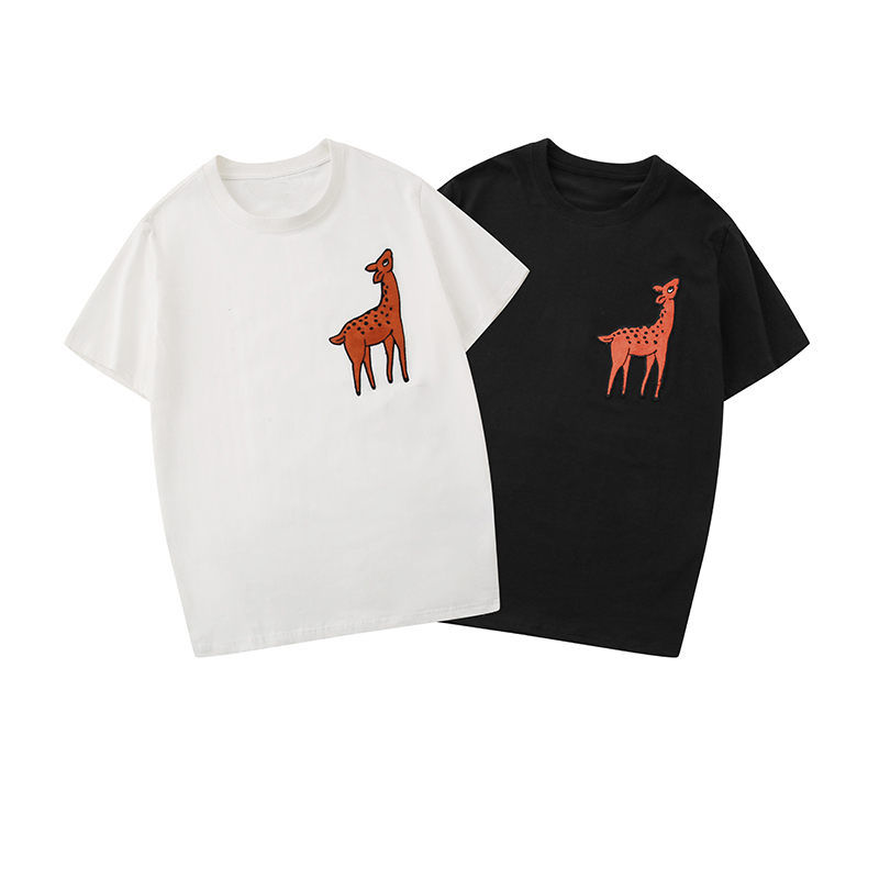 Street Fashion Mens T Shirt 20ss Fawn Embroidery High Quality Polos Short Sleeve T Shirts Men Women Couples Stylist Hip Hop pullover Tee, White
Street Fashion Mens T Shirt 20ss Fawn Embroidery High Quality Polos Short Sleeve T Shirts Men Women Couples Stylist Hip Hop pullover Tee, White