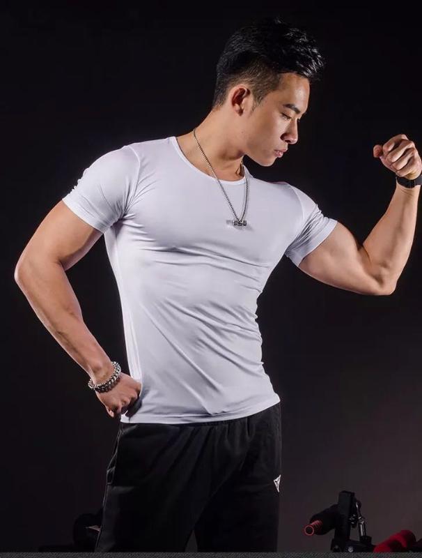 JS1600J-Workout fitness men Short sleeve t shirt men thermal muscle bodybuilding wear compression Elastic Slim exercise clothing, Black
JS1600J-Workout fitness men Short sleeve t shirt men thermal muscle bodybuilding wear compression Elastic Slim exercise clothing, Black