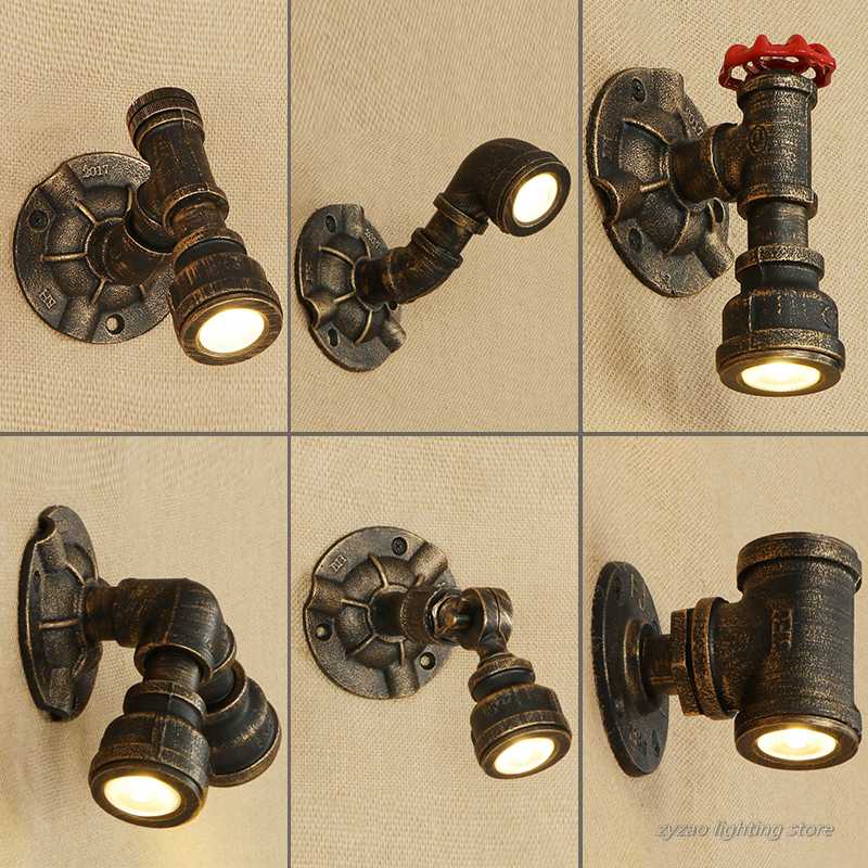 Industrial Loft Nostalgic Vintage Water Pipe Wall Lamp Bar KTV Retro Wall Light Fixtures Iron Pipe Restaurant Candlle Light
Industrial Loft Nostalgic Vintage Water Pipe Wall Lamp Bar KTV Retro Wall Light Fixtures Iron Pipe Restaurant Candlle Light