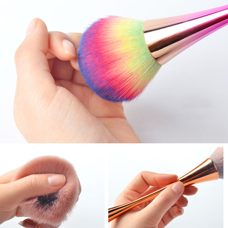 Nail Art Brush Soft Dust Brush UV Gel Nail Polish Nylon Brush For Manicure Professional Nail DIY Design Tools